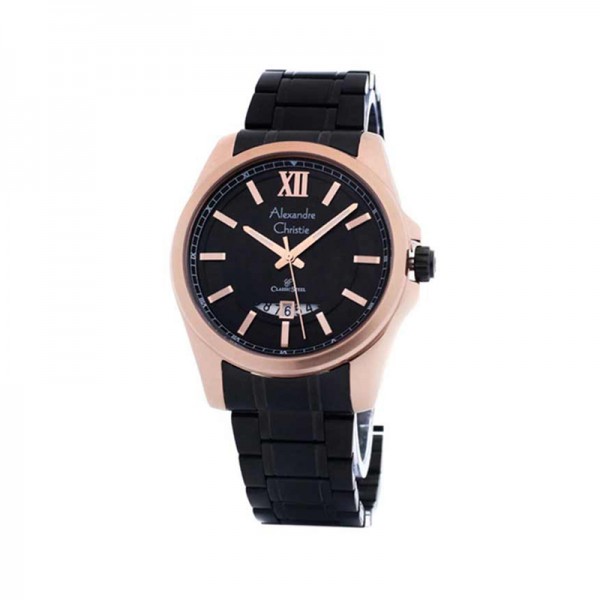 Alexandre Christie AC 8473 Rosegold Black Lady LDBBRBA